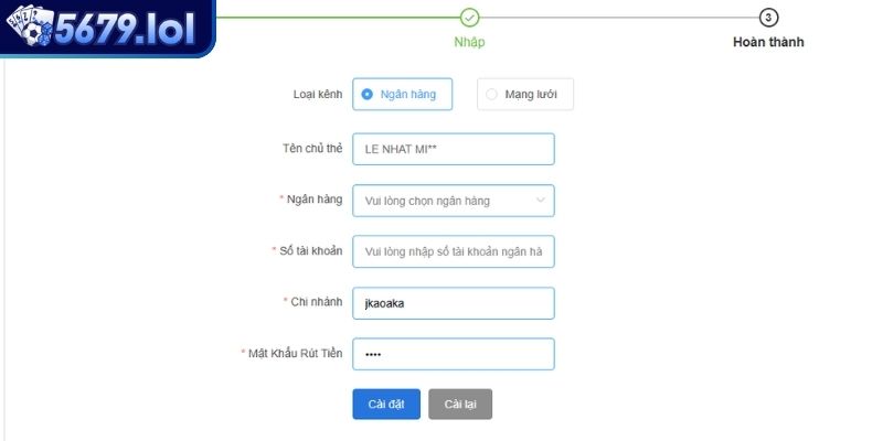 Nạp Tiền 5679 – Giao Dịch Siêu Tốc An Toàn Bảo Mật Từng Giây 1 Các phương thức nạp tiền 5679 được hỗ trợ hiện nay